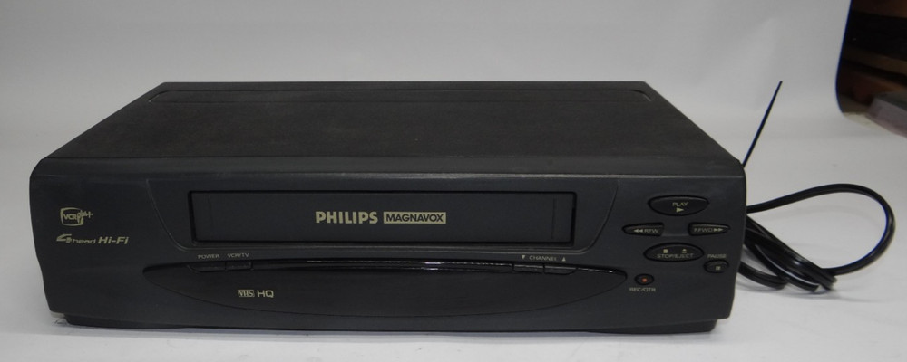 Philips VRX260AT22 VHS Recorder VCR Plus+ 4 Head Player Without Remote TESTED