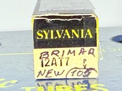 Brimar 12AT7 ECC81 NOS NIB Label Sylvania Tested Like NOS Balanced Tube