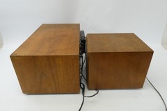 Vintage KLH 200 AM/FM Stereo Table Top Radio Wood Cabinet Kyocera Japan
