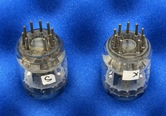 Two GE 6386 Tubes / Amplitrex Tested +100% / D Getter / X3 Mica /Black Plates