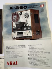 Vintage AKAI X-360 Maintenance, Accessories, Ephemera – Eraser, Demag, Remote