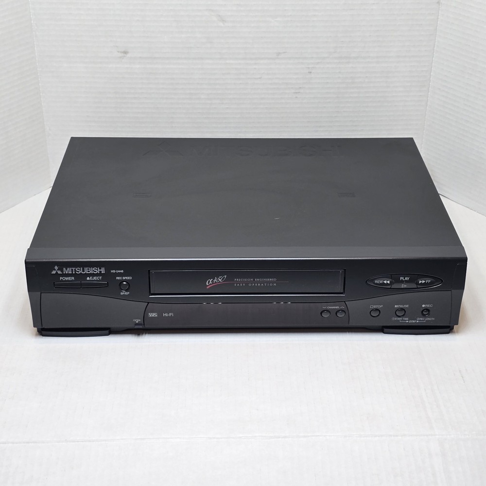 Mitsubishi HS-U446 VCR VHS Player – Tested & Working – WITHOUT Remote