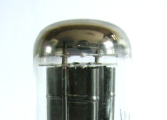 1955 Sylvania Brown Base JAN-CHS-5Y3WGT (ruggedized 5Y3GT) Rectifier Tube