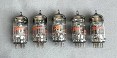Sleeve of five Zenith 6GH8A tubes NOS Tested utilized in Scott 299 & LK-72B amps