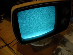 Vintage Philco SPACE AGE TV POWERS UP DISCOLORED & STAINED