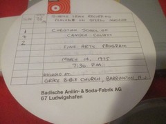 BASF 7” Reel to Reel 1975 Fine Arts Tape