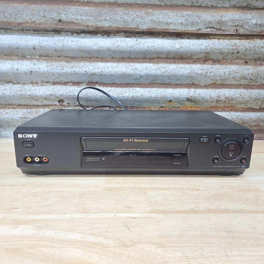 Sony SLV-N77 Hi-Fi Stereo VHS VCR Video Cassette Recorder – Working -No Remote