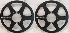 One Pair 10.5” black Pioneer Tape reel High Quality Aluminum Take Up Reel