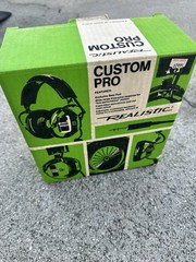 Realistic Custom Pro Stereo Headset 1970s Adjustable Headband 10ft Cable Brown