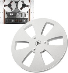 1/4 7 Inch Empty Reel for to Tape Recorder Open Silver