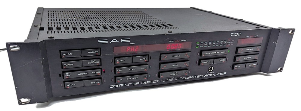 SAE I102 Computer Direct-Line Integrated Amplifier Rackmount VTG Amp *AS-IS READ
