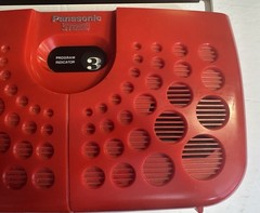 PANASONIC Vintage 8 Track Player RS-833S Stereo Red Swiss Cheese w/OG Power Cord