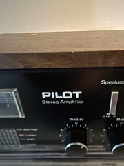 Pilot Stereo System Amplifier AM/FM Receiver Dual Cassette Deck VINTAGE WORKING