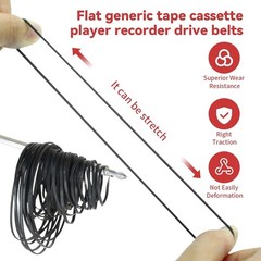 Recorder Rubber Belts – Cassette Recorder Repair Maintenance Mix Flat Cassett…