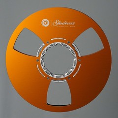 Studevox 10.5″ Edge Polished Orange Aluminium Tape Reel For Reel Tape Recorders