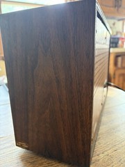 VTG 60s Sony ICF-9650W Fidelity Sound AM/FM Tabletop Stereo Radio Wooden Case