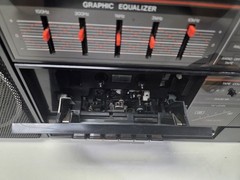 Vintage Sanyo C 32 SM/FM STEREO CASSETTE EQUALIZER BOOMBOX Excellent Tested 100%