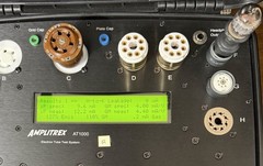 Two GE 6386 Tubes /Amplitrex Tested +100%/D Get /x3 Mica /Black P / Mid 1950’s