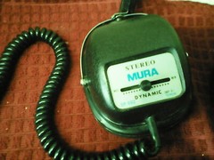 VTG Black Mura SP-502 Dynamic Stereo Headphones Plug In ~ Works!! Super Cool