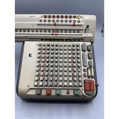 Vintage Monroe CSA-10 Mechanical Calculator Electric Adding Machine Cord & Cover