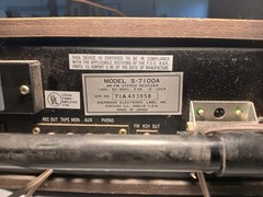 Sherwood S-7100A Vintage Working.