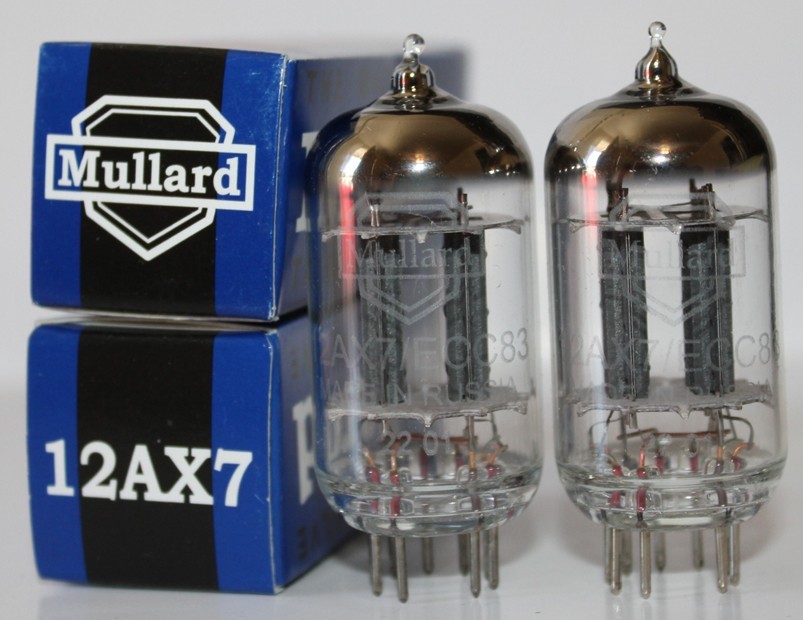 Matched Pair, 2 X Mullard 12AX7 / ECC83 tubes, Brand NEW in Box