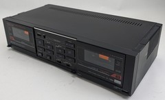 Sansui D-70BW Dual Cassette Deck High Speed Dubbing Dolby Noise Reduction