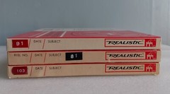 REALISTIC Recording tapes, 1800 ft. MYLAR, Reel to Reel. lot of 3. 7″