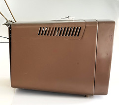 “Vintage 1950s GE Portable TV w/ Rabbit Ears – Mid Century Prop Decor”
