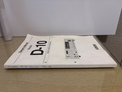 FOSTEX D-10 DIGITAL MASTER RECORDER Owners Manual