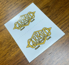 GARRARD LOGO WATER DECAL STICKER LOGO LABEL – New reproduction DIY