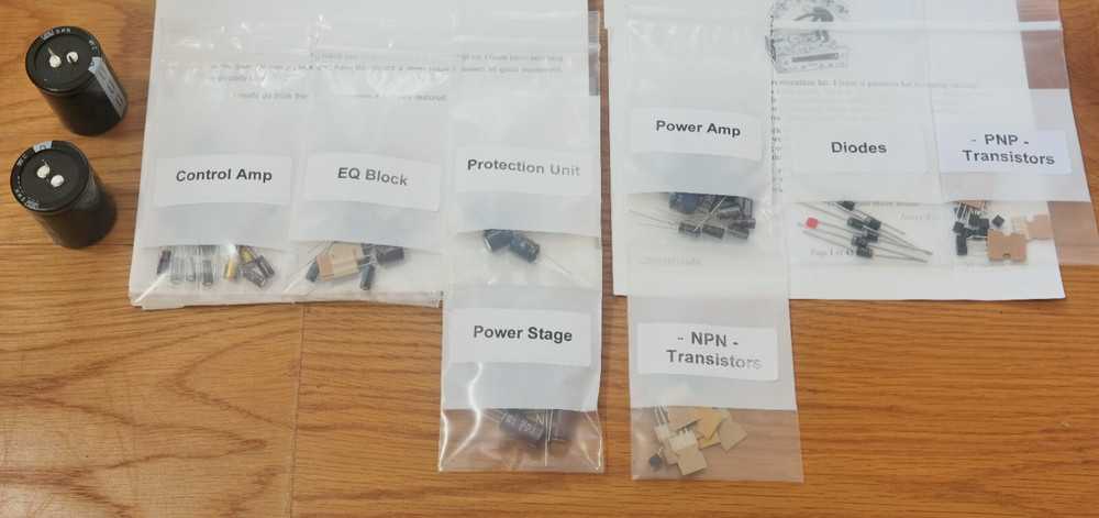 Pioneer SA-7100 capacitor rebuild restoration recap upgrade kit fix repair