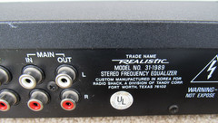 Realistic 31-1989 RS Vintage Stereo Frequency Equalizer 7 Band X2 EQ Works Great