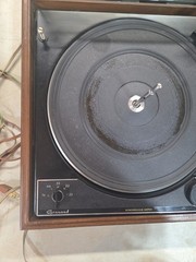 Garrard Synchro LAB 72B Wood Base Turntable, Shure M44E Cartridge, Repair, Video