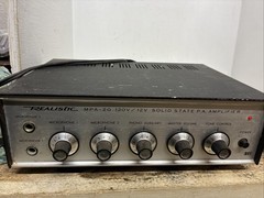Vtg Realistic MPA-20 Solid State PA Amplifier Mod 32-2020B No Mic Untested Read