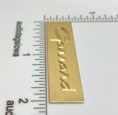 Garrard Badge Logo for Turntable Base Plinth – Custom Made Engraved Brass