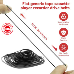 Recorder Rubber Belts Cassette Recorder Repair Rubber Belts 40-135 MM (50PCS)