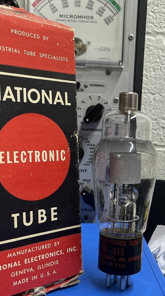 NEW OLD STOCK NATIONAL NL-615 RECTIFIER TUBE 4 PIN