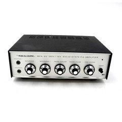 Vtg Realistic MPA-20 Solid State P.A. Amplifier 120V / 12V Mic Preamp Portable