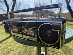 Aiwa CS-W660 Rare Vintage Cassette Deck Boombox Japan Serviced Warranty