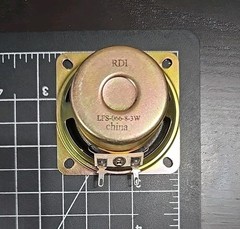 Compact 3 Watt 8 Ohm Speaker – 2-5/8″ Square Paper & Foam Cone
