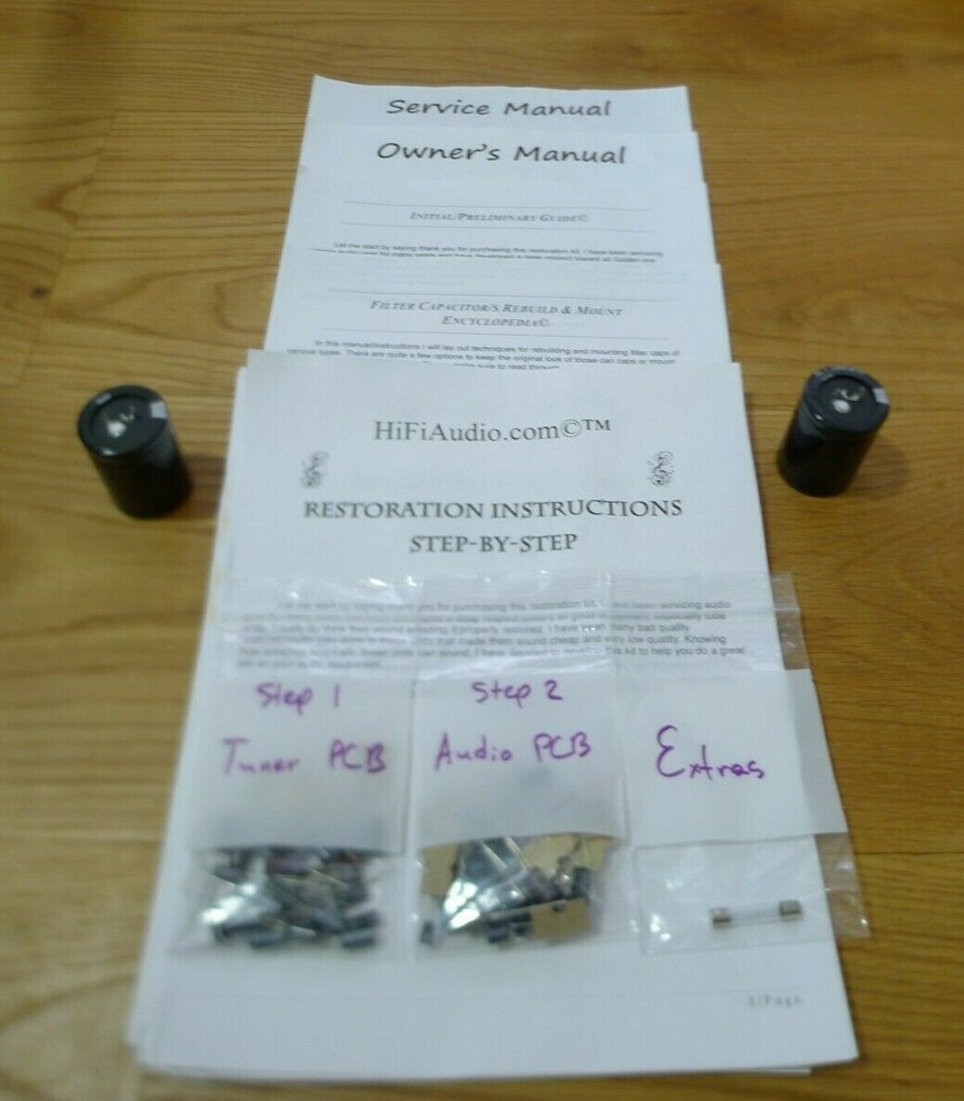 Kenwood KR-3600 rebuild restoration recap service kit repair filter capacitor