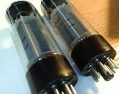 Vintage Pair Amperex 6ca7 el34 vacuum tubes