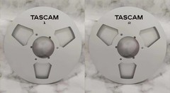 One Pair 10.5” Black TASCAM Tape reel High Quality Aluminum Take Up Reel