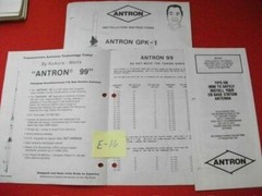1988 ANTRON 99 OMNIDIRECTIONAL BASE STATION C.B. ANTENNA INSTRUCTION MANUAL +++