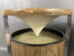 Vintage Pair – Zenith Circle of Sound Speakers – Wood Grain / Round / Retro Omni