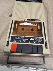 Vintage Califone 3430AV Auto Stop Cassette Recorder Audio Tape Player *Working*