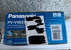 Panasonic PV-V4523S VCR OmniVision 4 Head Hi-Fi Stereo Silver New Sealed