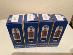 New Quad of JJ 6CA7 Fat Bottle, & JJ KT77 Matched Pair Vacuum Tubes