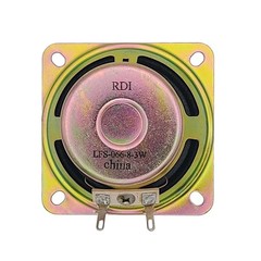 Compact 3 Watt 8 Ohm Speaker – 2-5/8″ Square Paper & Foam Cone